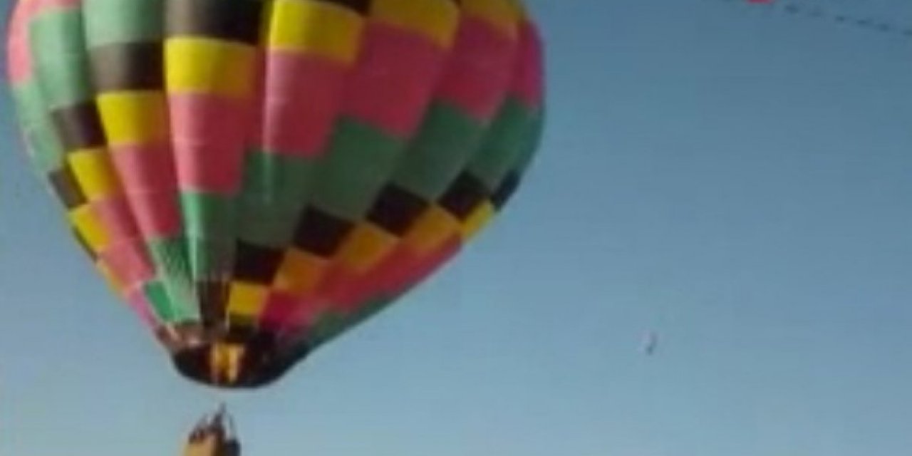 Meksika’da sıcak hava balonu eve çarptı