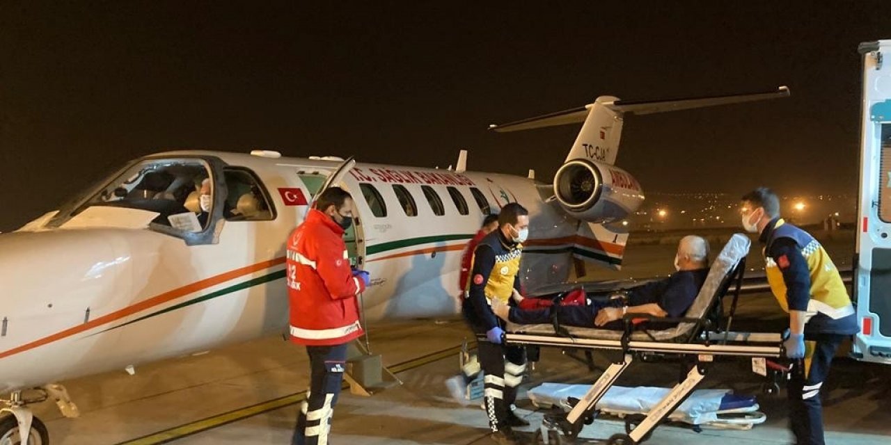 Kayseri'de  Hastanın İmdadına Uçak Ambulans Yetişti