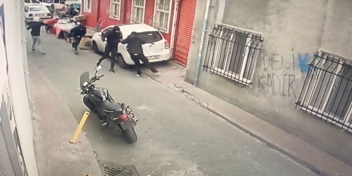 Kasımpaşa’da silahlı çatışma kamerada