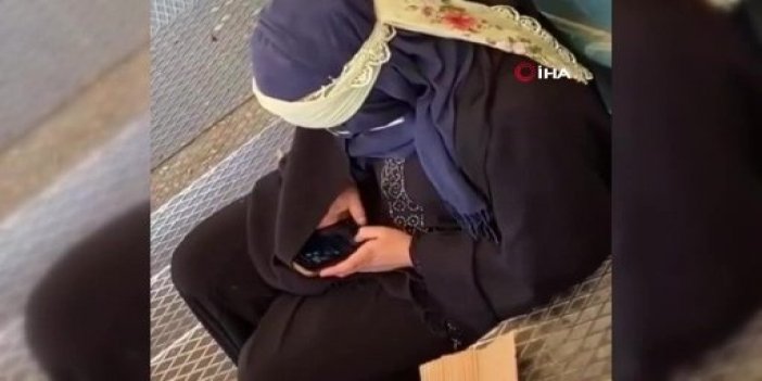 İphone’lu dilenci kameraya yakalandı
