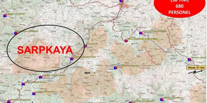 ‘Eren Kış-7 Sarpkaya Şehit Jandarma Teğmen Baki Koçak Operasyonu’ başladı