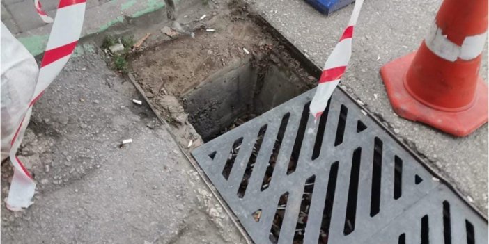 Kargo aracıyla gelip rögar kapağını çaldılar