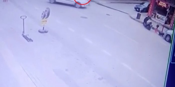 Bursa’da feci motor kazası güvenlik kameralarına yansıdı