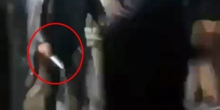 Yabancı uyruklu iki grubun sopa, şemsiye ve bıçaklı kavgası kamerada