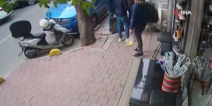 Fatih’te kıyafet hırsızları kamerada