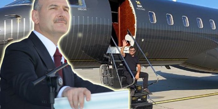 Soylu'nun, SBK'nın uçağındaki görüntüsü ortaya çıktı!