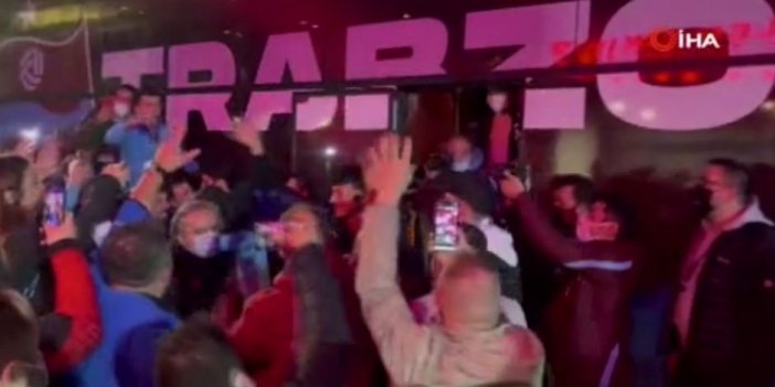 Trabzonspor’a coşkulu karşılama
