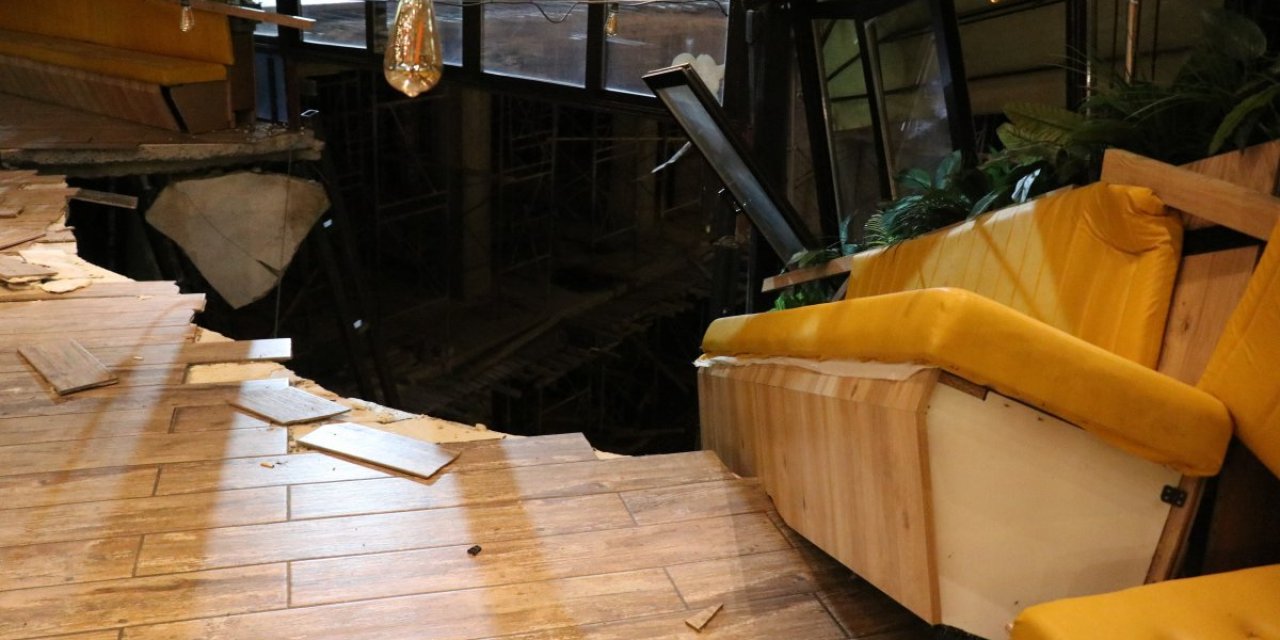 Bolu'da bulunan bir AVM'deki kafe çöktü