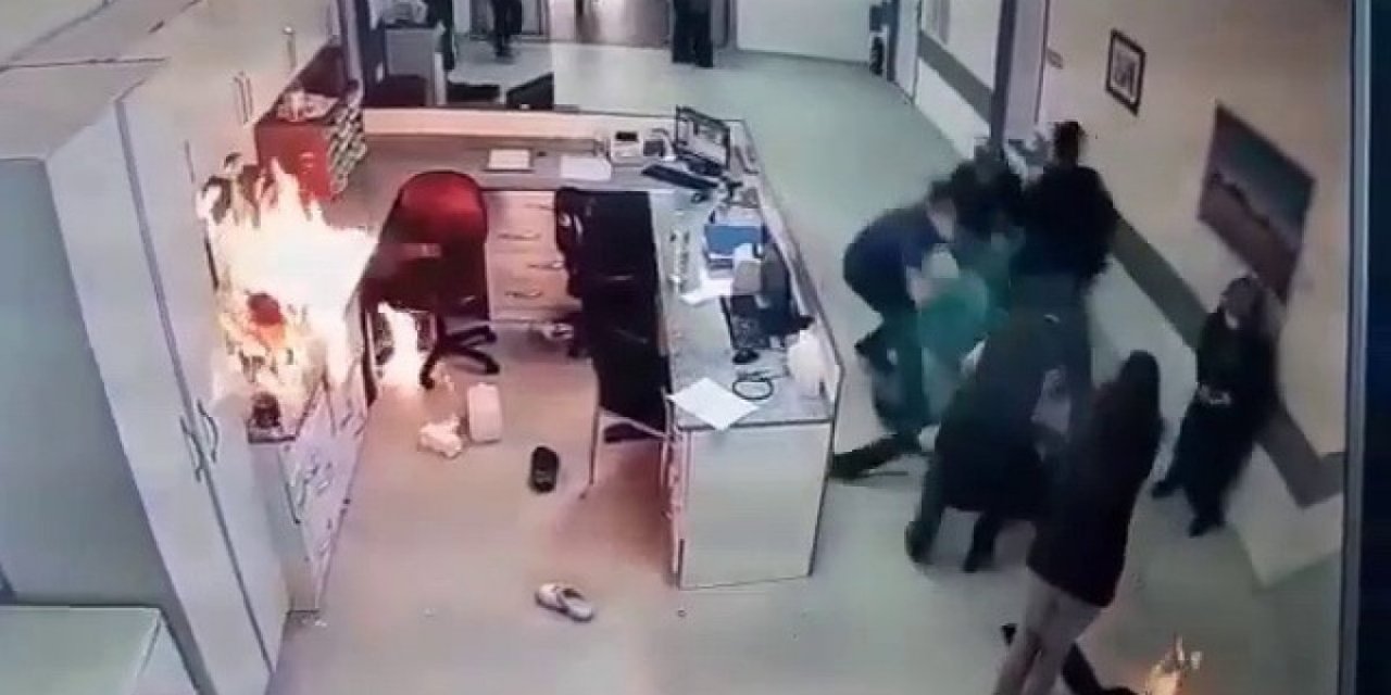 Zonguldak’ta acil servisteki patlama anı