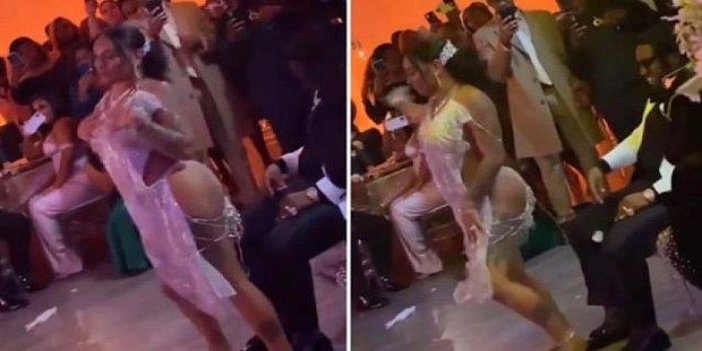 Tanga Giyen Gelin, Damatla Kucak Dansı Yaparken İpin Ucunu Kaçırdı!