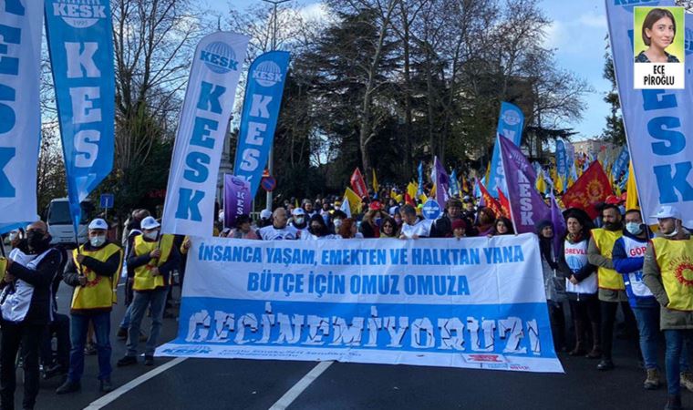 Binlerce emekçi sokağa çıktı: ‘Geçinemiyoruz’ diye haykırdılar