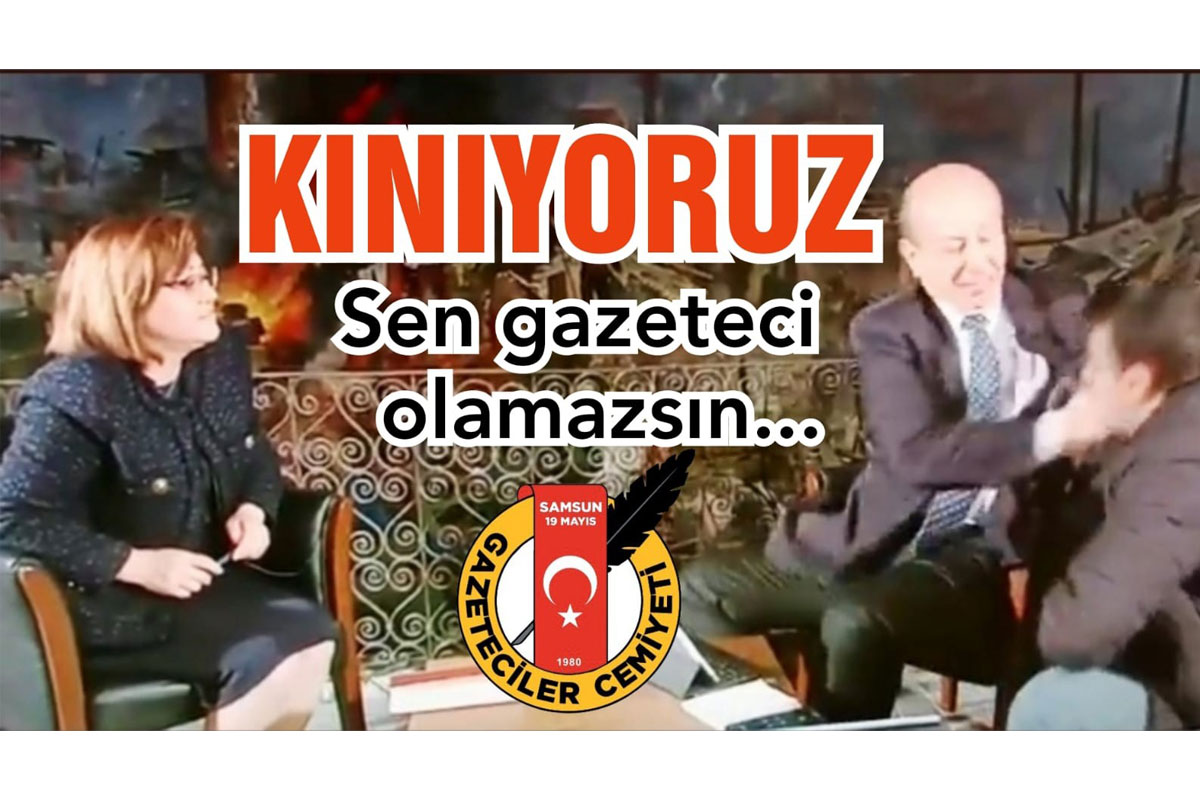 Cemiyetten ‘tokat' tepkisi: 'Sarıkaya'yı 'gazeteci' olarak tanımıyoruz'