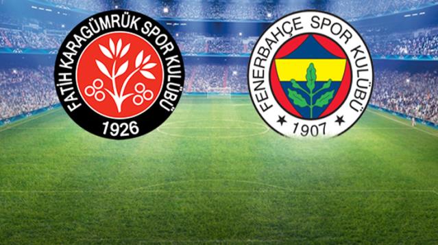 Fatih Karagümrük-Fenerbahçe maçında ilk 11'ler belli oldu