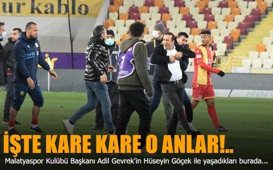 Malatya'da gergin anlar! Adil Gevrek, maç sonunda hakemlerin üzerine yürüdü!