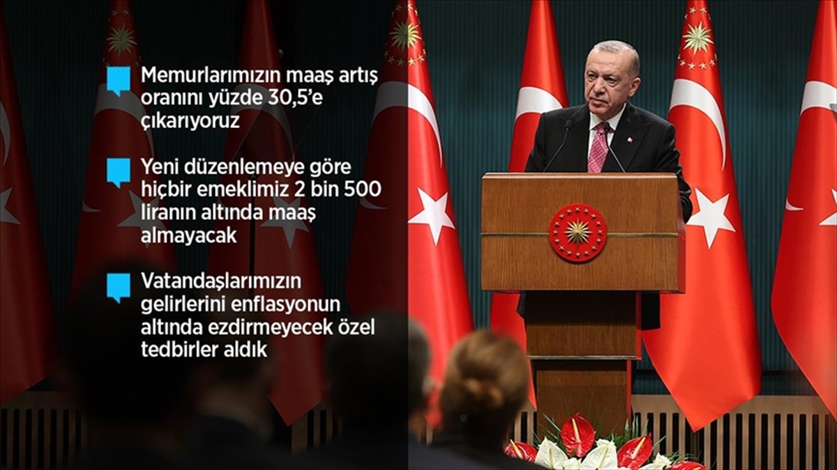 Cumhurbaşkanı Erdoğan'dan Memur Ve Emekliye Ek Zam Müjdesi