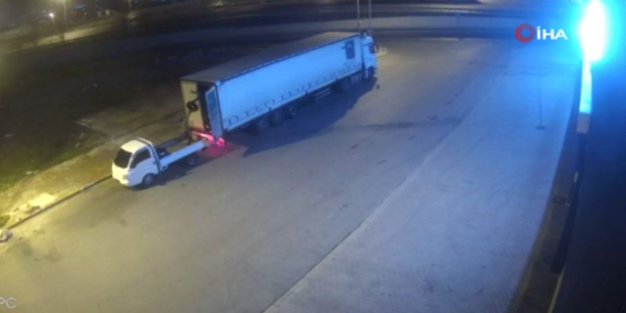 Esenyurt'ta şoförün uyuduğu tırdan 200 bin liralık lastik çalındı