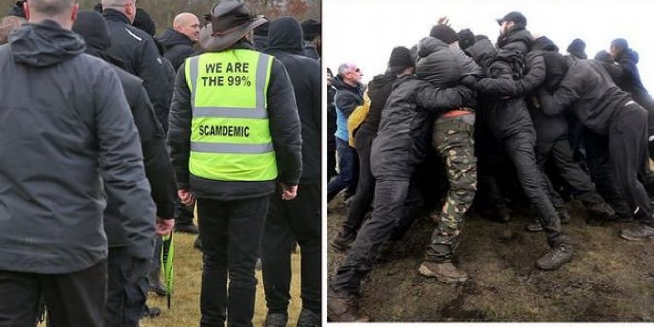 Aşı karşıtı İngiliz grup askeri eğitim alıyor