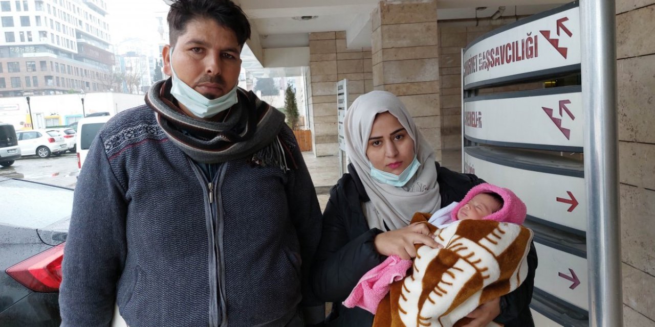 Samsun'da 17 günlük bebek ortada kaldı