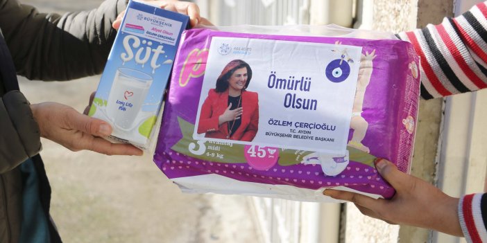 Aydın Büyükşehir'den Bebek Bezi ve Süt Desteği