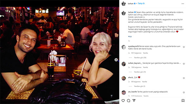 Tarkan'dan Sezen Aksu'ya destek geldi. Şarkı sözleri günlerdir tartışılıyordu