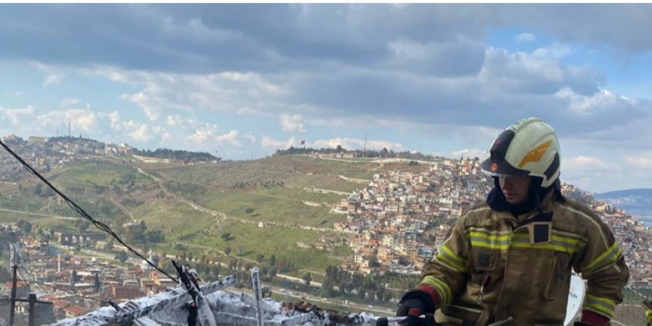 İzmir'de evde çıkan yangında 1 kişi öldü