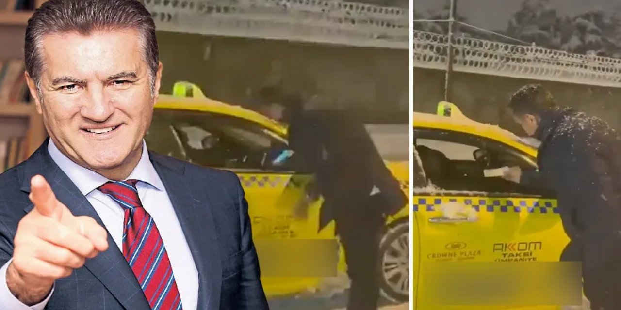Taksiciye bir miktar para veren Mustafa Sarıgül 'Kimim ben?' diye sordu