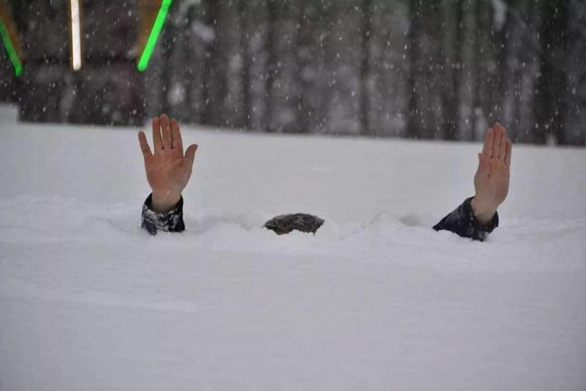 Ordu'da kar kalınlığı insan boyuna ulaştı
