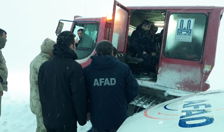 Erzurum'da çığ düştü: 2 kişi hayatını kaybetti