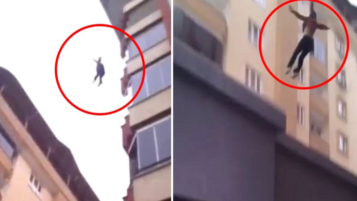 18 yaşındaki genç kız terastan atladı! O anlar cep telefonu ile saniye saniye kaydedildi