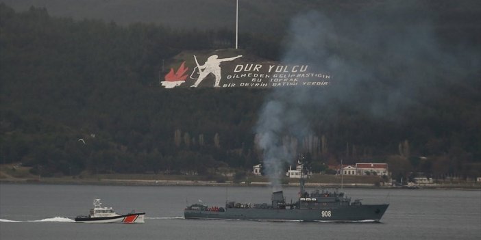 Rus Donanmasına Ait Gemiler Çanakkale Boğazı'ndan Geçti
