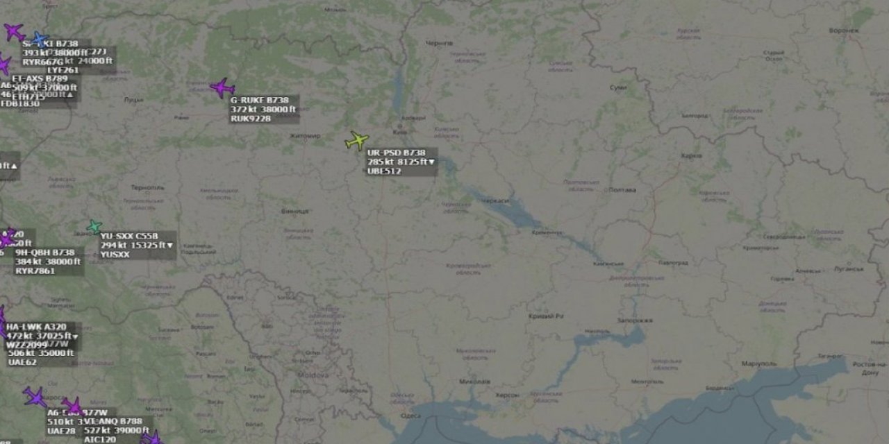 Ukrayna hava sahası sivil uçuşlara kapatıldı