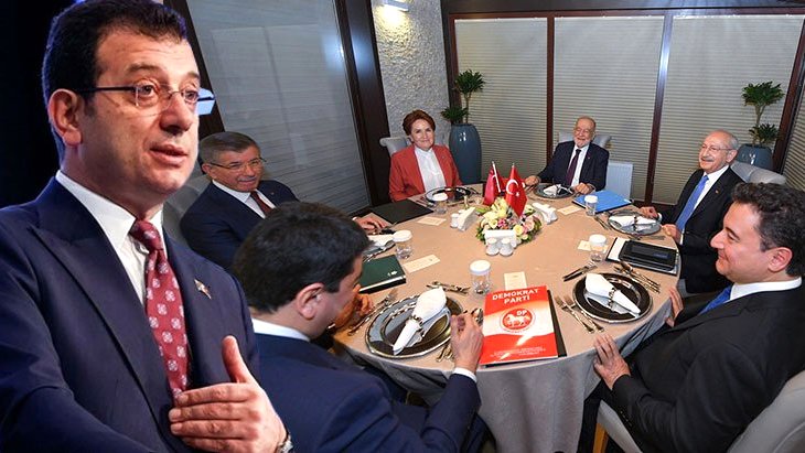 6 muhalefet liderinin bir araya gelmesi Ekrem İmamoğlu'nu mest etti