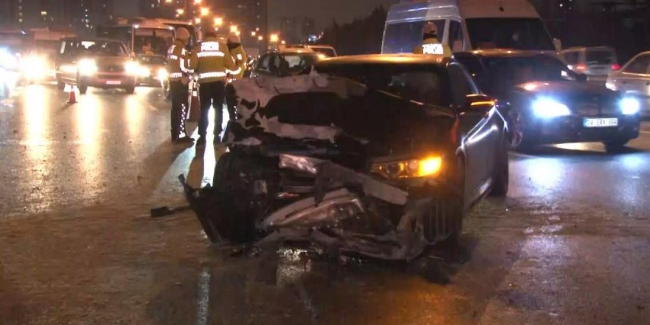 TEM Otoyolu'nda zincirleme kaza: 3 yaralı