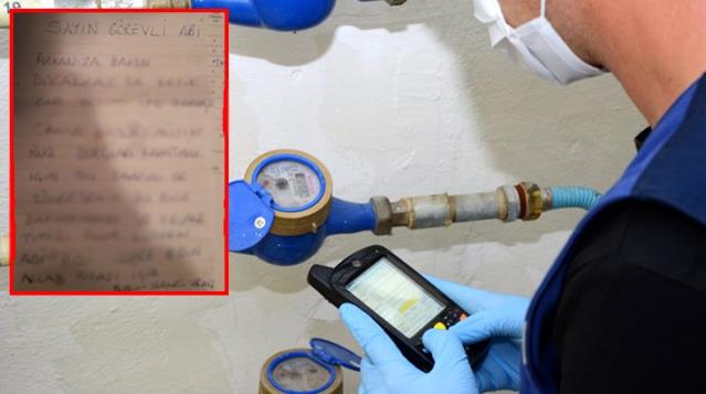 Üç yetim kardeşin sayaç memuruna bıraktığı not yürek burktu