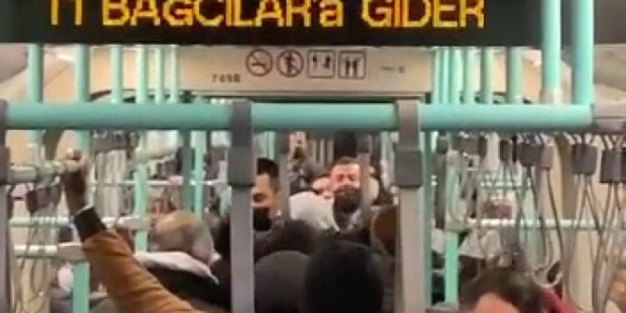 İstanbul'da tramvayda tekme tokat kavga