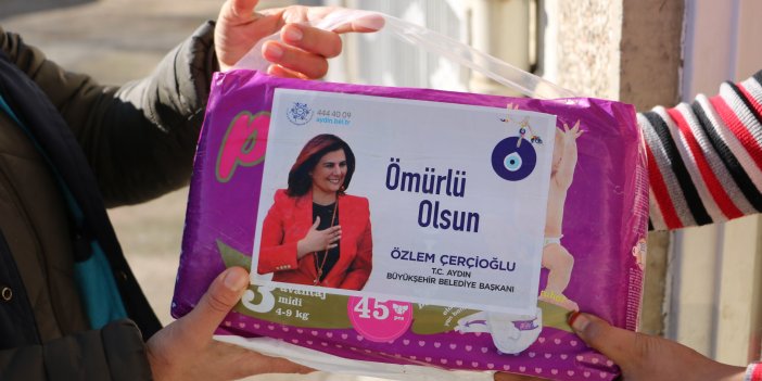 AYDIN BÜYÜKŞEHİR BELEDİYESİ’NDEN BEBEK VE HASTA BEZİ DESTEĞİ