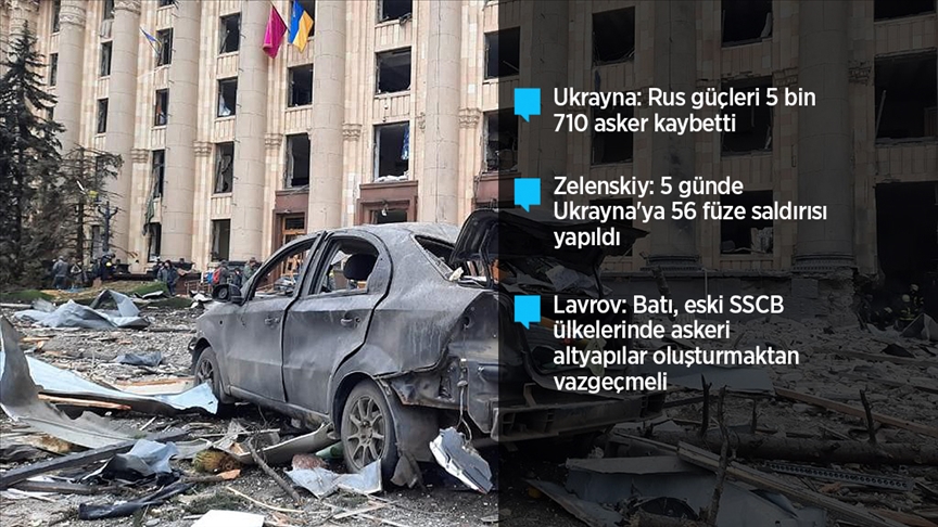 Rus güçler Harkiv valilik binasını füzeyle vurdu