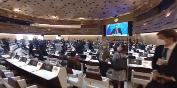 Rusya Dışişleri Bakanı Lavrov, BM’de konuşurken katılımcılar salonu terk etti