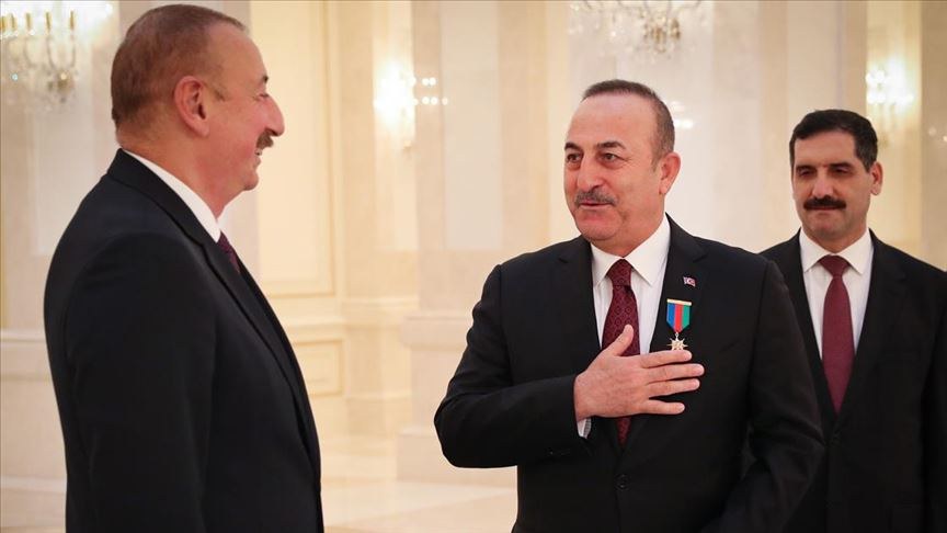 Çavuşoğlu, Azerbaycan Cumhurbaşkanı Aliyev ile görüştü