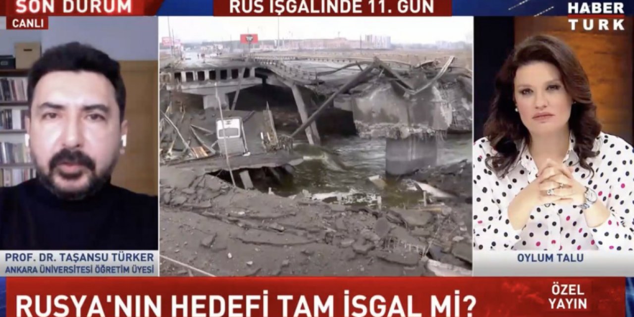 Habertürk'te Oylum Talu'nun canlı yayın hatası konuğunu şaşırttı