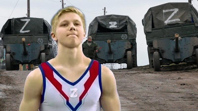 Rus sporcudan tepki çeken hareket! Z sembolü…