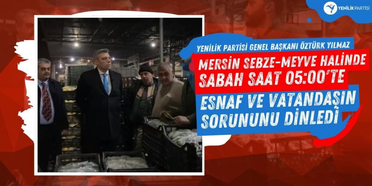 Öztürk Yılmaz sabah saat 05:00'te esnaf ve vatandaşın sorununu dinledi