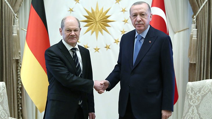Erdoğan ve Scholz'dan ortak basın açıklaması!