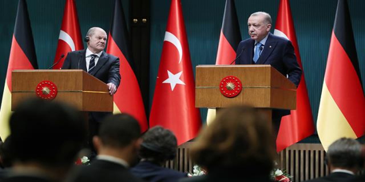 Toplantıya Alman gazetecinin sorusu damga vurdu! Cumhurbaşkanı Erdoğan'ın yanıtı sert oldu