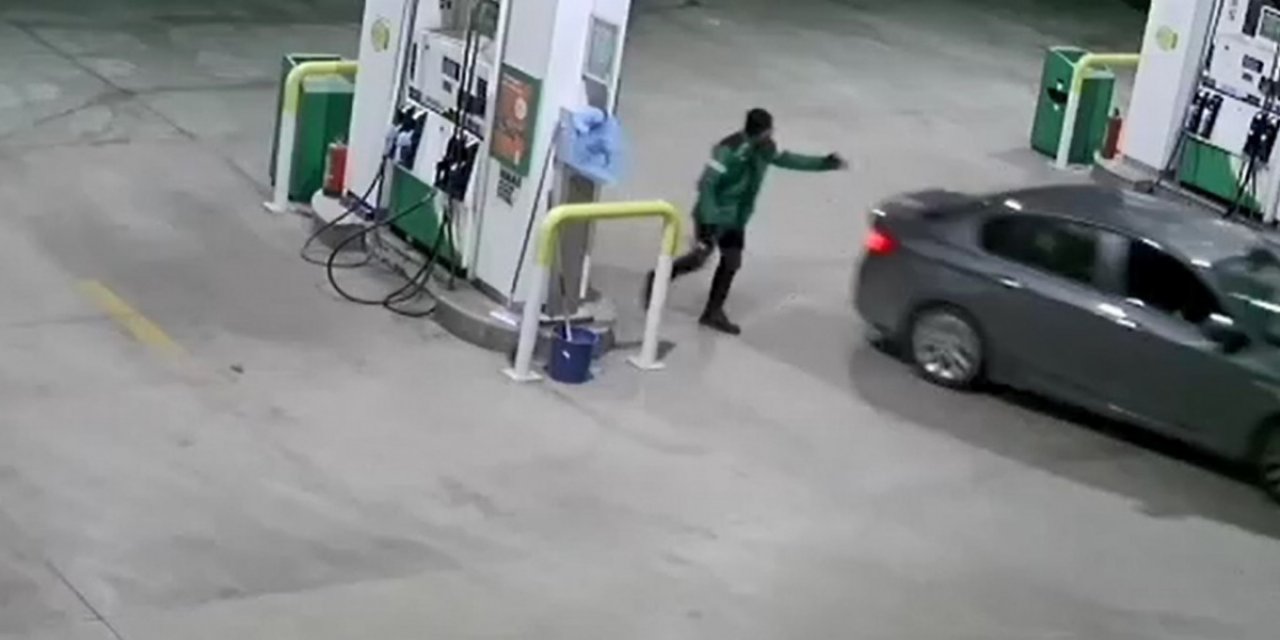 Aracının deposunu doldurup kaçan şüpheliler yakalandı