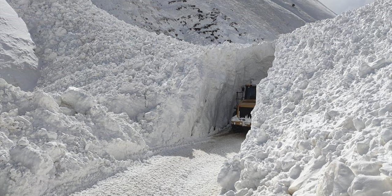 Van'ın Başkale İlçesinde Mahalle Yollarına Çığ Düştü