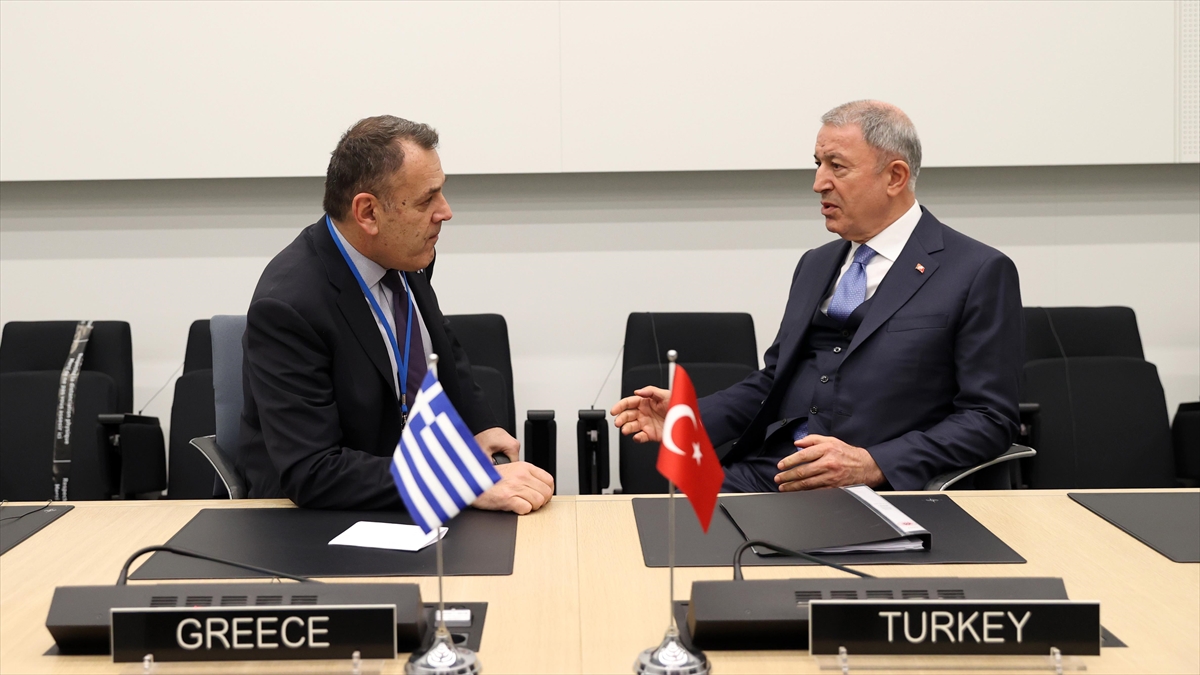 Milli Savunma Bakanı Akar, Yunanistan Savunma Bakanı Panagiotopoulos İle Görüştü