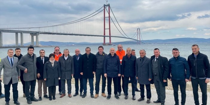 Ulaştırma Ve Altyapı Bakanı Karaismailoğlu, 1915 Çanakkale Köprüsü'nde Çalışanlarla Buluştu