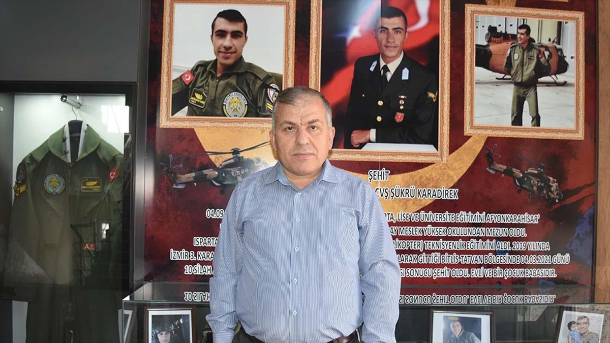 Şehit Babası Oğlunun İsmini Taşıyan Okulda Gururla Çalışıyor