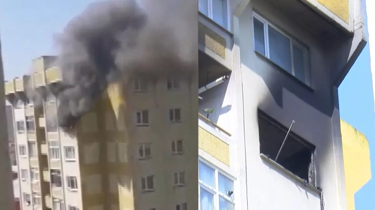Küçükçekmece'de yangın paniği